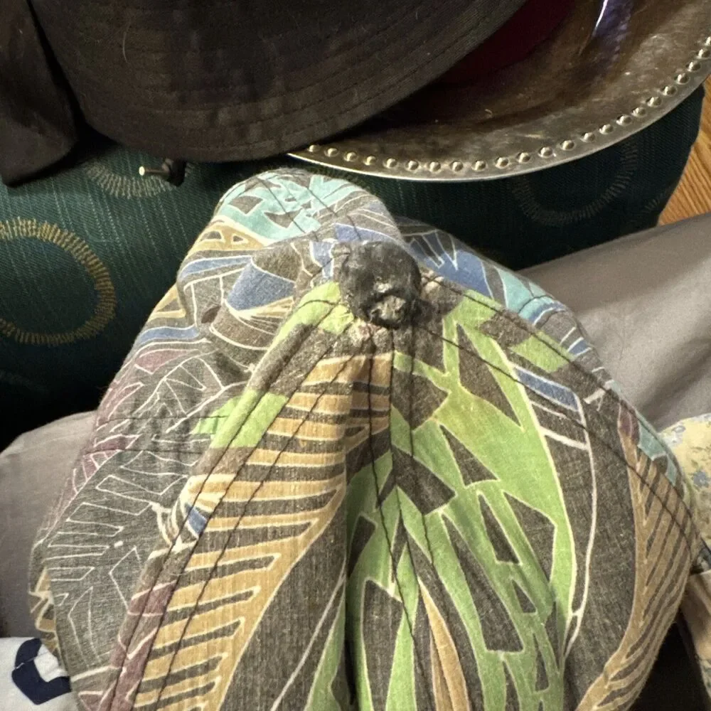 Volcom Mens Baseball Cap Hat Flat Bill Snapback Blue Gray Green Island Vibes